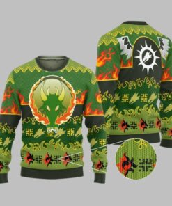 2025 Christmas Warhammer Salamanders Iconic Ugly Christmas Sweater 