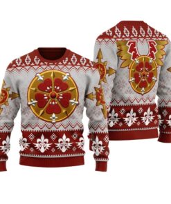 Alternative view of 2025 Christmas Warhammer Sisters Of Battle Iconic Ugly Christmas Sweater 