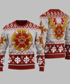 2025 Christmas Warhammer Sisters Of Battle Iconic Ugly Christmas Sweater 