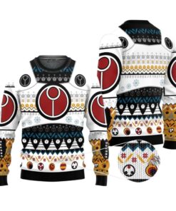 Alternative view of 2025 Christmas Warhammer Tau Tidings Iconic Ugly Sweater 