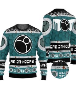 Alternative view of 2025 Christmas Warhammer The Tau Borkan Iconic Ugly Sweater 