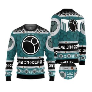 Alternative view of 2025 Christmas Warhammer The Tau Borkan Iconic Ugly Sweater - Grishko.com
