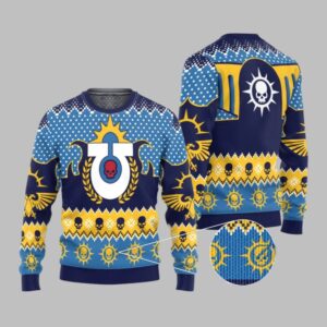 2025 Christmas Warhammer Ultramarine Iconic Ugly Sweater - Grishko.com