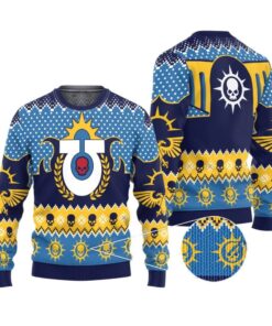 Alternative view of 2025 Christmas Warhammer Ultramarine Iconic Ugly Sweater 