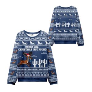 Alternative view of 2025 Christmas Weeping Elk Ugly Christmas Sweater - Grishko.com