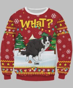 2025 Christmas What Pooping Dog Christmas Ugly Sweatshirt 