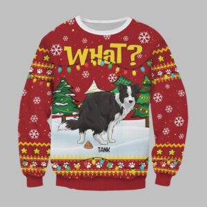 2025 Christmas What Pooping Dog Christmas Ugly Sweatshirt - Grishko.com