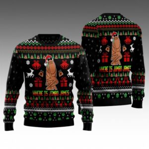 Alternative view of 2025 Christmas Where Is Jimbo James Ugly Christmas Sweater - Grishko.com