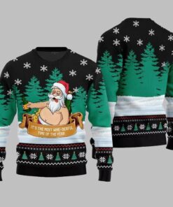 Alternative view of 2025 Christmas Wine-derful Santa Ugly Christmas Sweater 