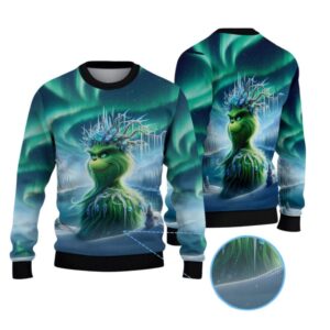 Alternative view of 2025 Christmas Winter Wonderland Grnch Christmas Ugly Sweater - Grishko.com