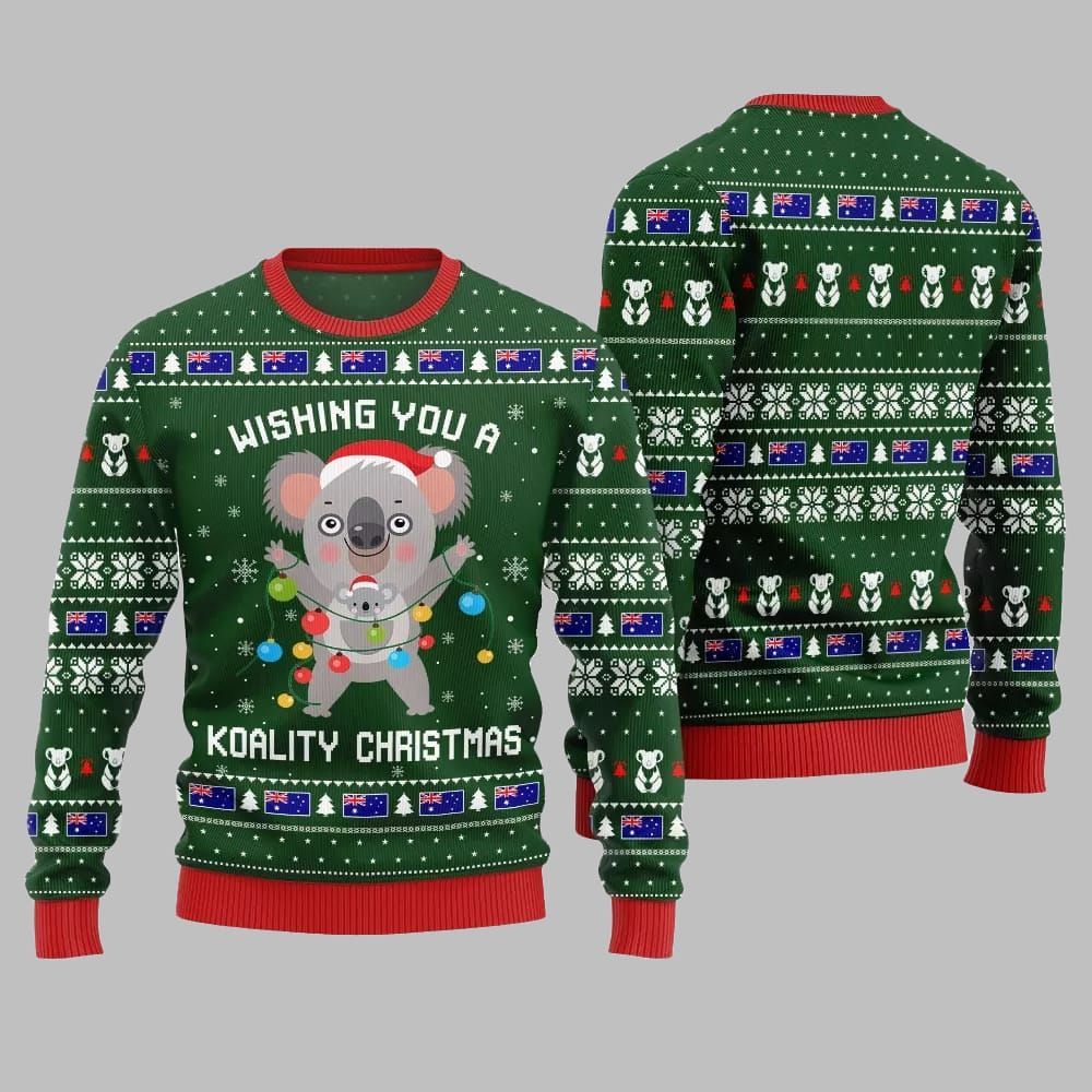 2025 Christmas Wishing You a Koality Christmas Ugly Christmas Sweater - Image 5