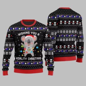2025 Christmas Wishing You a Koality Christmas Ugly Christmas Sweater - Grishko.com