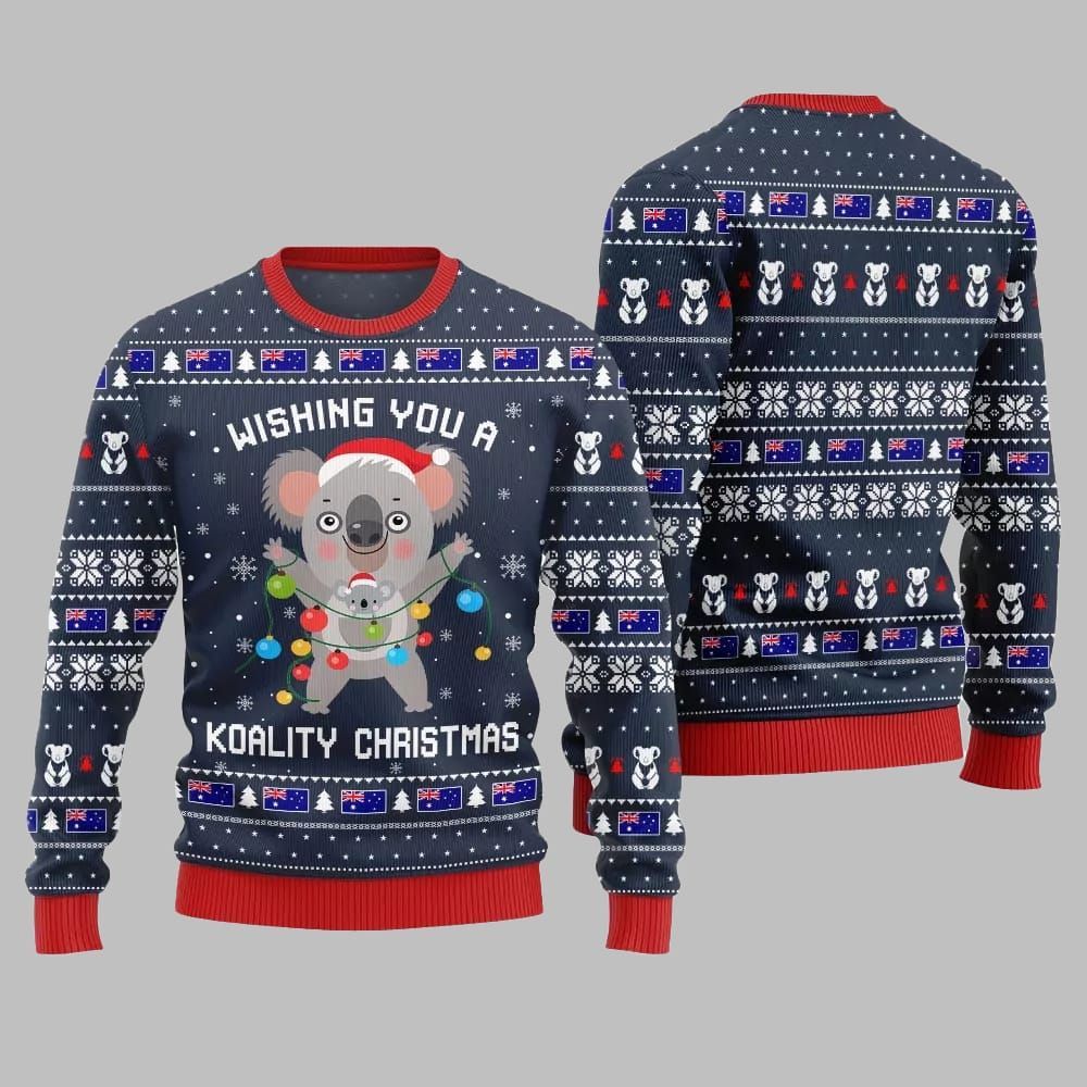 2025 Christmas Wishing You a Koality Christmas Ugly Christmas Sweater - Image 4
