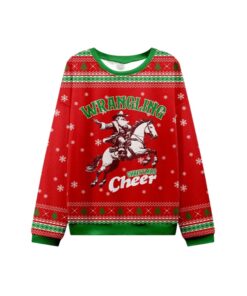Alternative view of 2025 Christmas Wrangling Christmas Cheer Ugly Sweater 