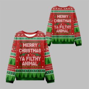 2025 Christmas Ya Filthy Animal Ugly Sweater - Grishko.com