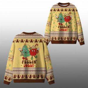 2025 Christmas Y'All Feelin Jolly Ugly Sweater - Grishko.com
