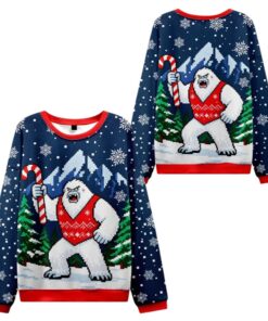 Alternative view of 2025 Christmas Yeti Celebration Ugly Sweater 