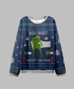 Alternative view of 2025 Christmas You Must Accept The Frog Ugly Sweater 