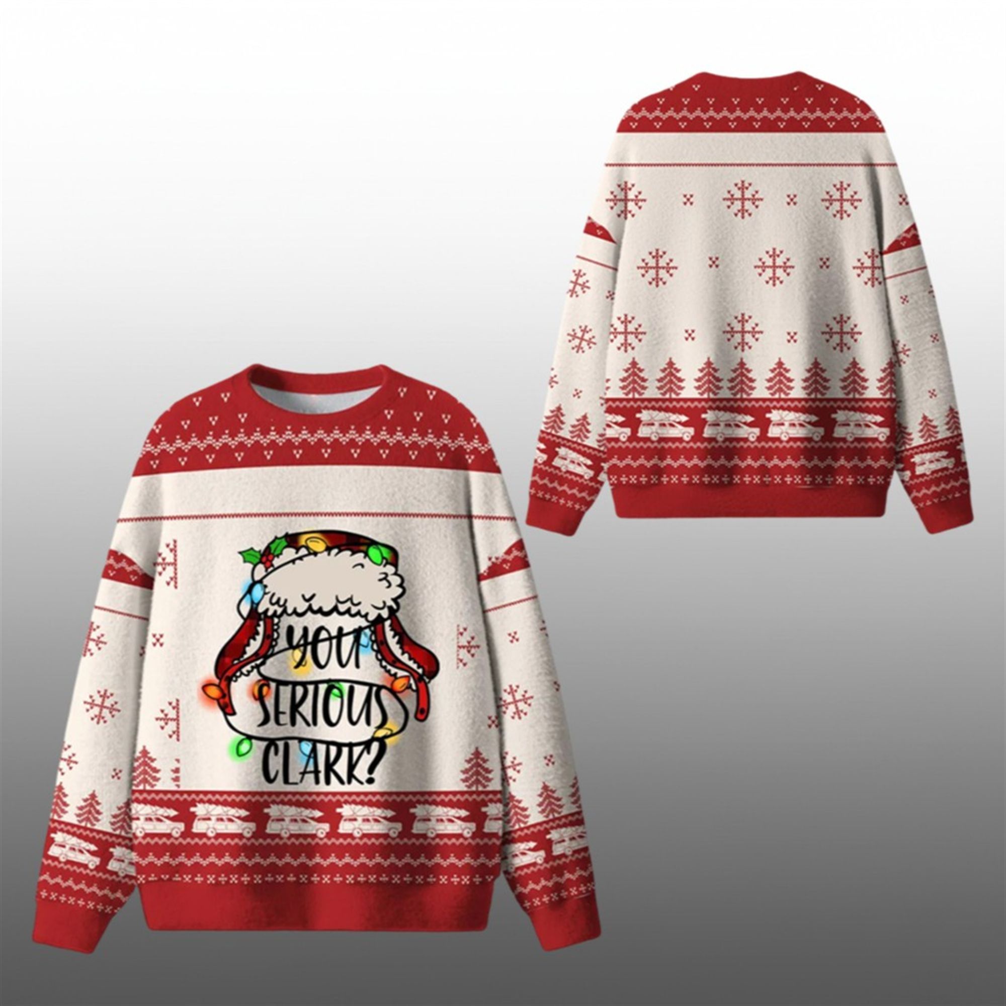 2025 Christmas You Serious Clark Ugly Sweater - Grishko.com
