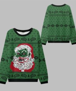 2025 Christmas Zombie Santa Ugly Sweater 