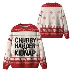 Alternative view of 2025 Chubby And Harder To Kidnap Ugly Christmas Sweater - Grishko.com