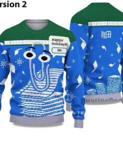 Alternative view of 2025 Clippy Holiday Ugly Christmas Sweater