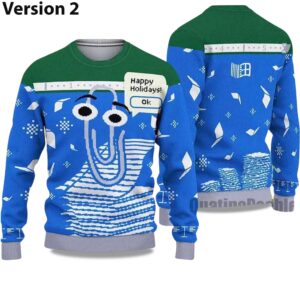 Alternative view of 2025 Clippy Holiday Ugly Christmas Sweater