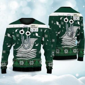 2025 Clippy Windows Ugly Christmas Sweater