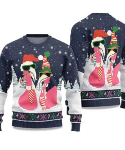 Alternative view of 2025 Cool Flamingo Ugly Christmas Sweater