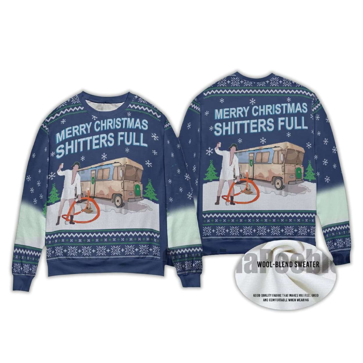 2025 Cousin Eddie Merry Christmas Shitters Full National Lampoon's Christmas Vacation Ugly Sweater