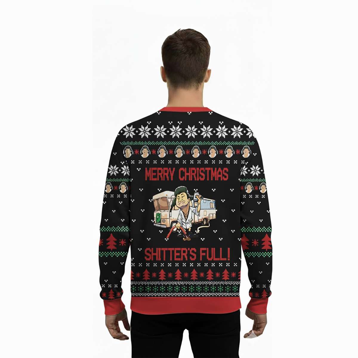 2025 Cousin Eddie Merry Christmas Shitters Full National Lampoons Vacation Ugly Sweater - Image 3