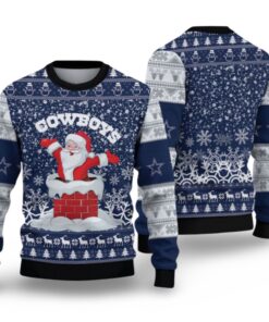 Alternative view of 2025 Cowboys Santa Ugly Christmas Sweater 