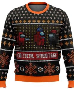 2025 Critical Sabotage Among Us Ugly Christmas Sweater