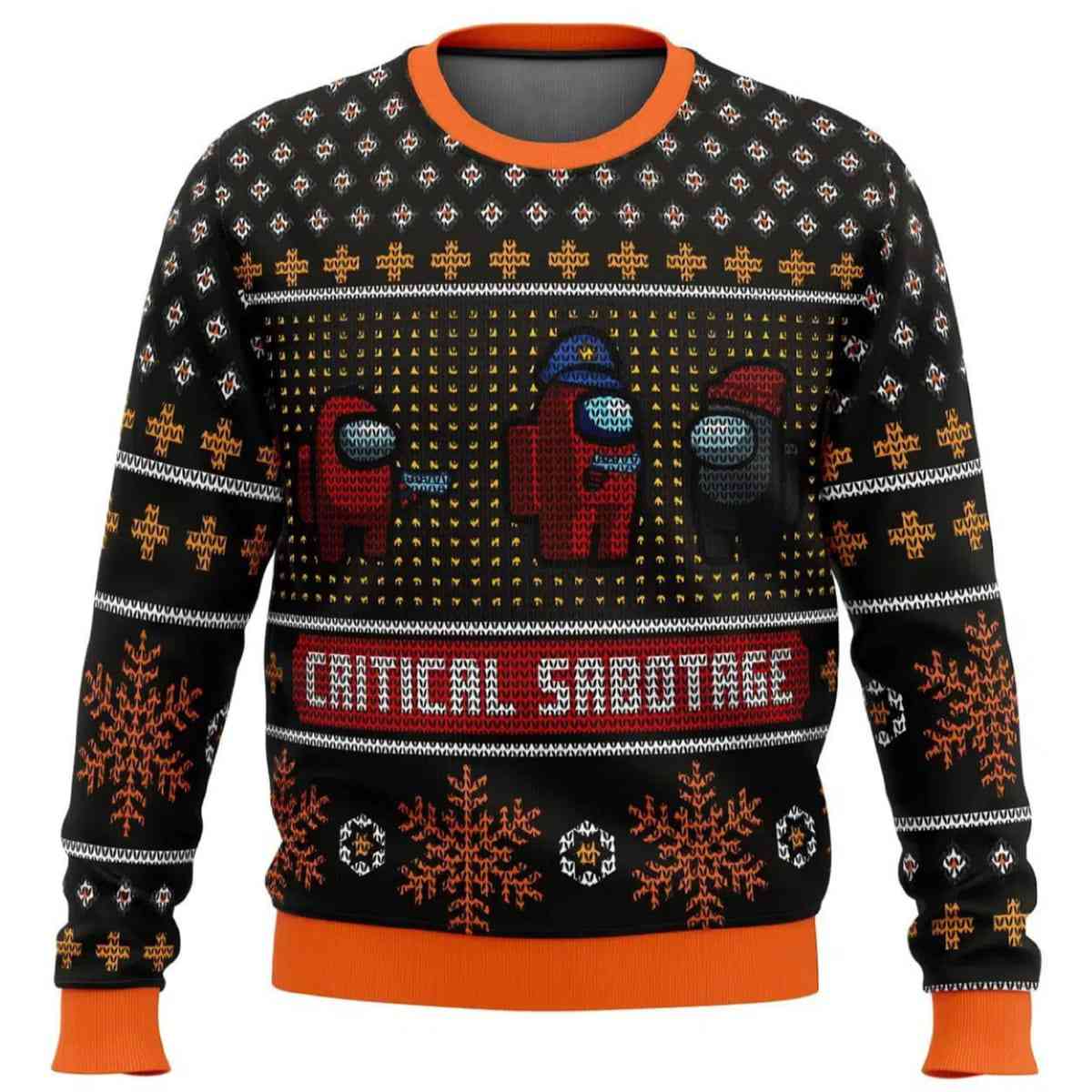 2025 Critical Sabotage Among Us Ugly Christmas Sweater