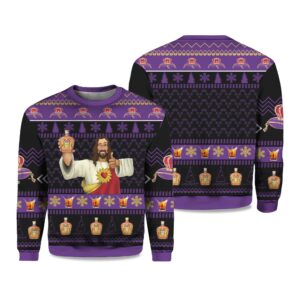 2025 Crown Royal Jesus Like Ugly Christmas Sweater