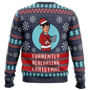 Alternative view of 2025 Currently Rehearsing Christmas Ugly Christmas Sweater