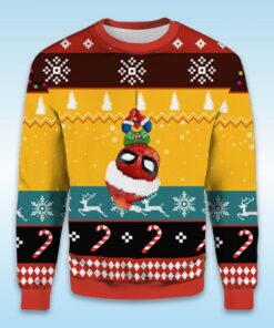 Alternative view of 2025 Cute Chibi Spider Man Ugly Christmas Sweater
