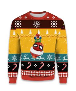 2025 Cute Chibi Spider Man Ugly Christmas Sweater