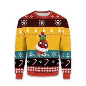 2025 Cute Chibi Spider Man Ugly Christmas Sweater