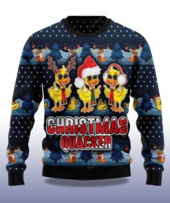 Alternative view of 2025 Cute Duck Quacker Christmas Ugly Sweater