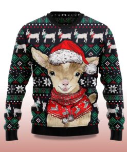 Alternative view of 2025 Cute Goat Santa Christmas Ugly Sweater
