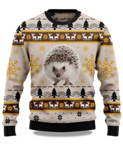2025 Cute Hedgehog Christmas Ugly Sweater