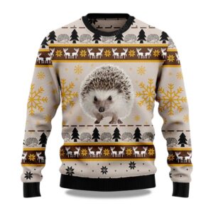 2025 Cute Hedgehog Christmas Ugly Sweater