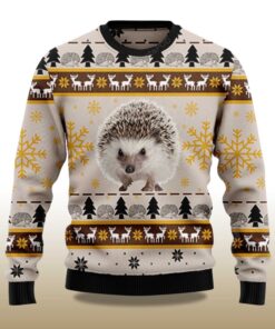 Alternative view of 2025 Cute Hedgehog Christmas Ugly Sweater