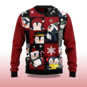 Alternative view of 2025 Cute Penguin Christmas Ugly Sweater