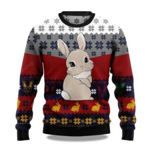 2025 Cute Rabbit Christmas Ugly Sweater