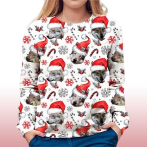 Alternative view of 2025 Czechoslovakian Wolfdog Christmas Ugly Sweater