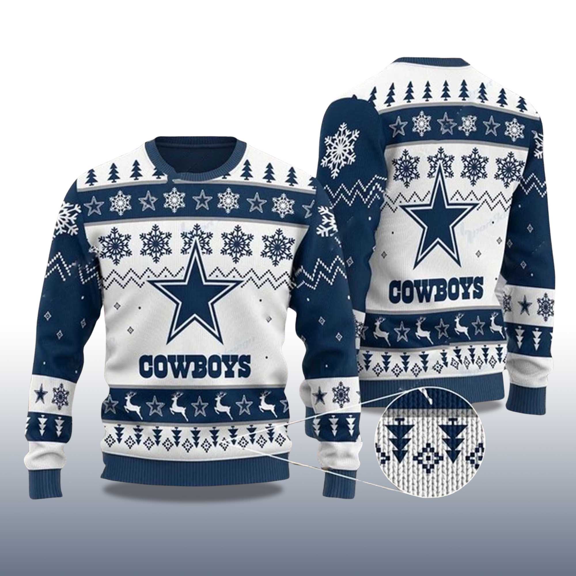 Alternative view of 2025 Dallas Cowboys Ugly Christmas Sweater