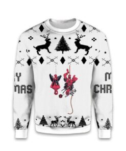 2025 Deadpool And Spider Man Ugly Christmas Sweater