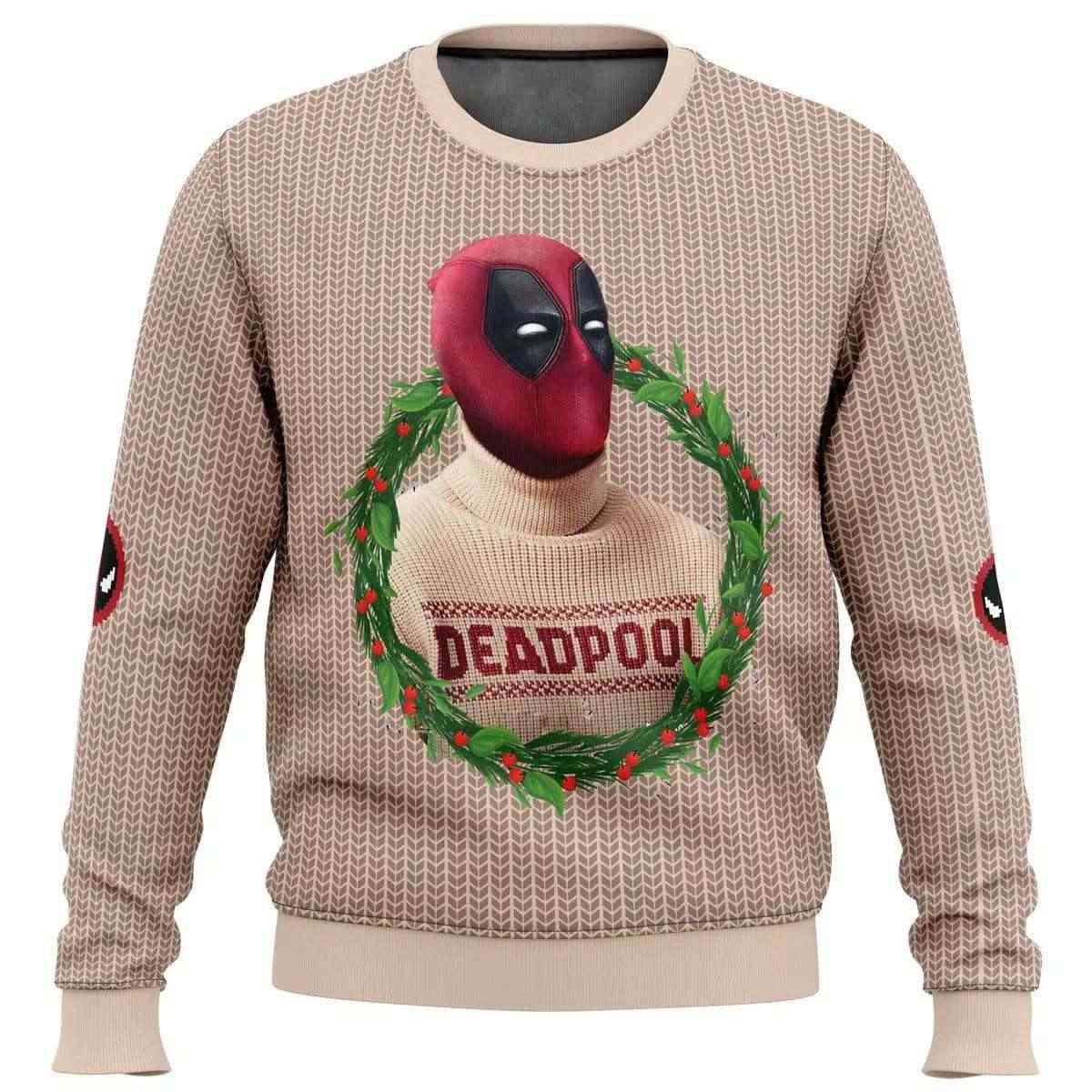 2025 Deadpool In Deadpool Ugly Christmas Sweater